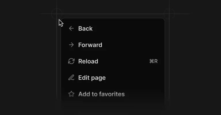 Context menus
